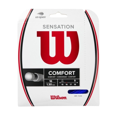 Wilson Tennis String Sensation Blue 1.30 (Arm Protection+Control) blue 12m Set